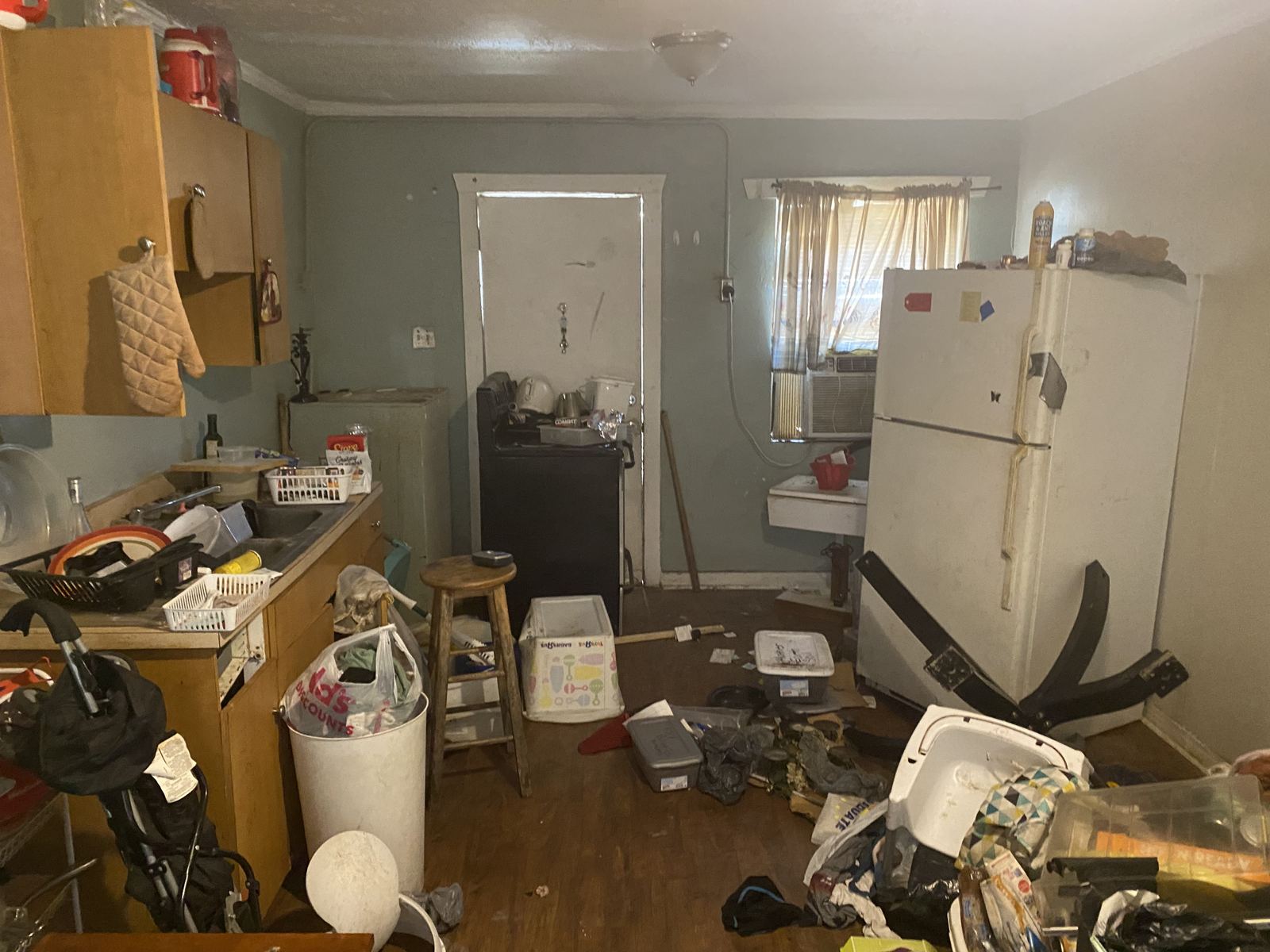 MLK apartment unit before the turn, full of debris